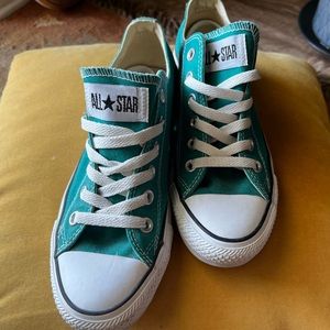 Low Top Converse - Teal - Size 7W